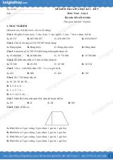 Đề kiểm tra giữa học kì 1 Toán 4 Kết nối tri thức - Đề số 5